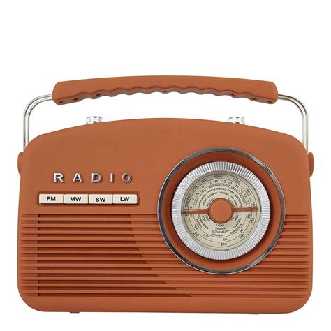 Burnt Orange Vintage Radio Brandalley