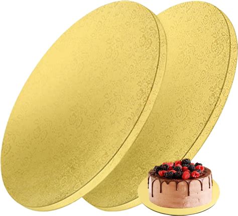 Cake Board Cm Rund Mm Cakeboard Rund Gold Tortenplatte Pappe