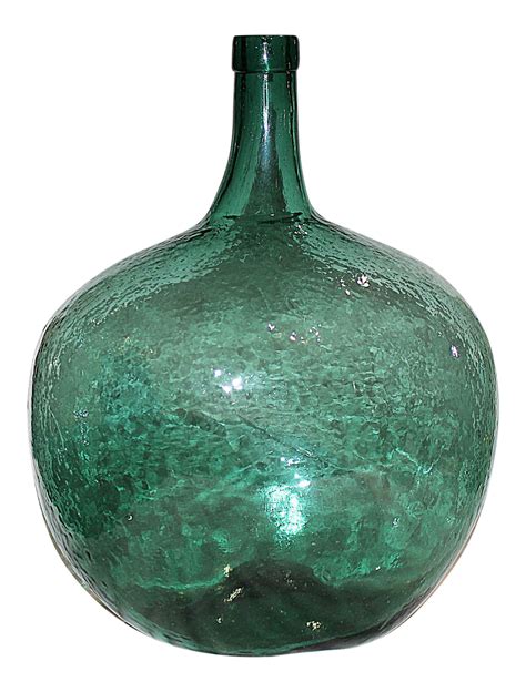 Blue Demijohn Blown Bottle Chairish