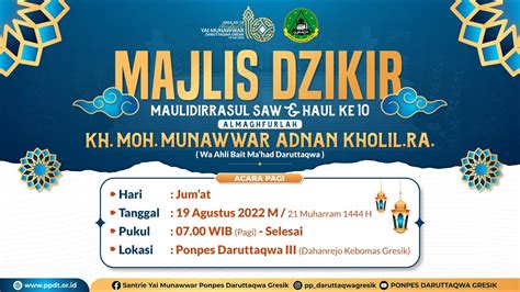 Live Majlis Dzikir Tahlil Bersama Dalam Rangka Haul Ke Kh