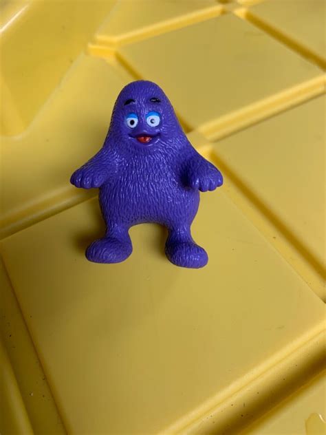 McDonald's Happy Meal Grimace Kids Toy Purple Plastic Vintage 1990 ...