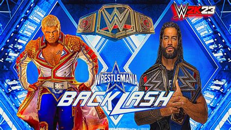 WWE 2K23 Universe Mode Backlash PPV PS5 No Commentary YouTube