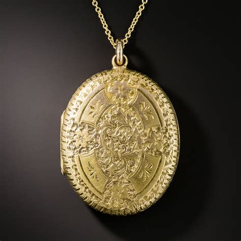 Victorian Engraved Gold Locket