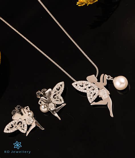 Silver Pendant Set Buy Silver Jewellery Online — Ko Jewellery