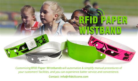 Wholesale One-time Use RFID Paper Wristband Disposable Bracelets