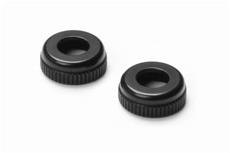 Xray Aluminum Cap For Xray Shock Body 308322 Black 2 XRA308327 K