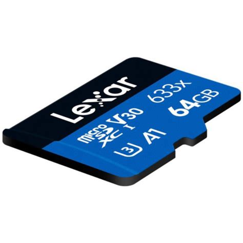 Lexar Microsd 64GB 100MB S High Performance 633x MicroSDHC UHS I A1