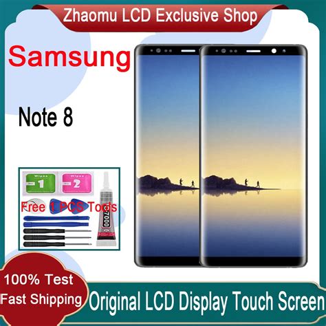 Original Amoled Samsung Galaxy Note 8 Lcd Display Touch Screen With Frame Replacement Shopee