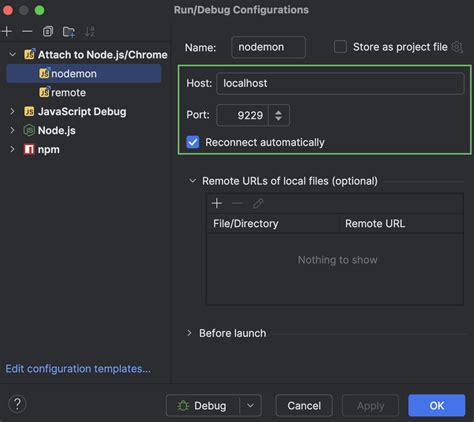 Running And Debugging Node Js Intellij Idea Documentation