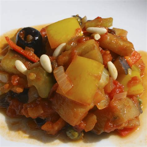 Caponata Recipe Eggplant And Pepper Stew From Sicily