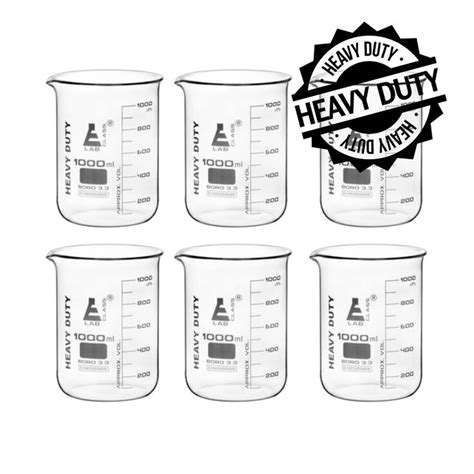 Pk Heavy Duty Beakers Ml Mm Thick Uniform Walls Graduated