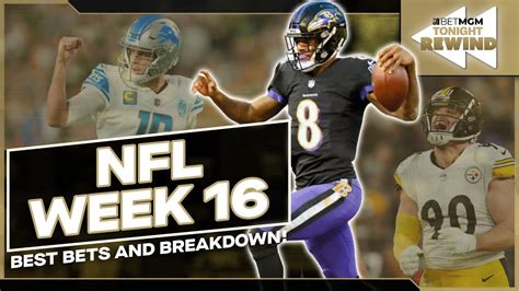 Nfl Week Best Bets Betmgm Tonight Rewind Youtube