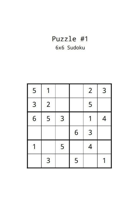 Sudoku 6x6 Easy With Answers | atelier-yuwa.ciao.jp