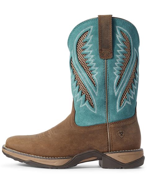 Product Name Ariat Womens Anthem Venttek Western Performance Boots Broad Square Toe