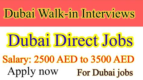 Walk In Interviews Dubai Jobs Two Companies Are Hiring Youtube