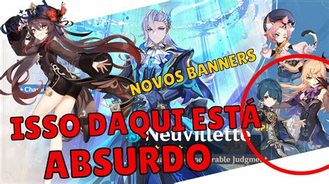 Banner Neuvillette E Hutao Vale A Pena Claro Q Sim Tem Xingqiu E