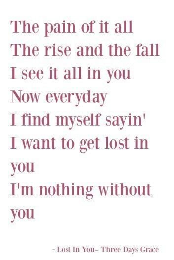 Three Days Grace Lyrics