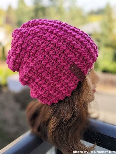 Puff Stitch Beanie Crochet Pattern I Love Crochet