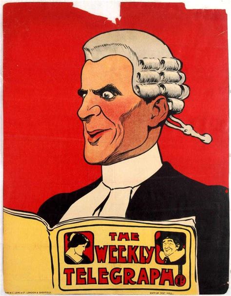 Advertising Poster The Weekly Telegraph Lawyer