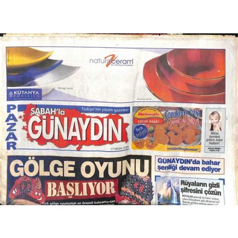 G K E Koleksiyon Sabah Gazetesi G Nayd N Eki Nisan Fiyat