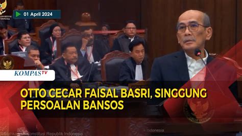 Otto Hasibuan Cecar Ahli Kubu 01 Faisal Basri Di Sidang MK YouTube