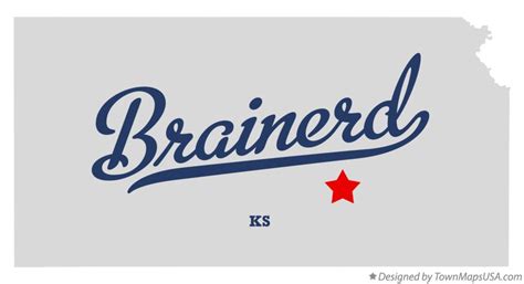 Map of Brainerd, KS, Kansas