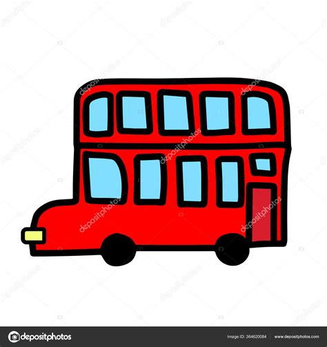 Autob S Rojo Dos Pisos Londres Vector De Stock De