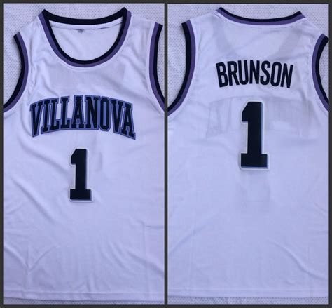 1 Jalen Brunson Jersey 25 Mikal Bridges Jersey Mens Ncaa Villanova ...