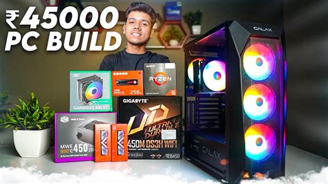 Rs 45000 Gaming Editing PC Build Ryzen 5 5600G YouTube