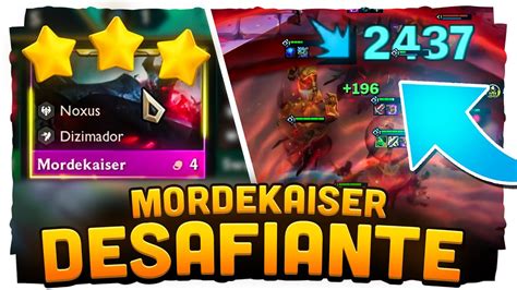 MORDEKAISER 3 ESTRELAS Teamfight Tactics TFT BR SET 9 5 YouTube