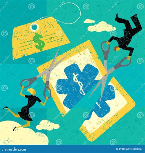 Cutting Healthcare Costs stock vector. Illustration of insurance - 59956670