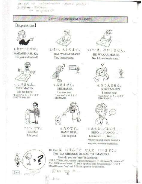 Beginner Japanese Worksheets Japanese Vocabulary Worksheets