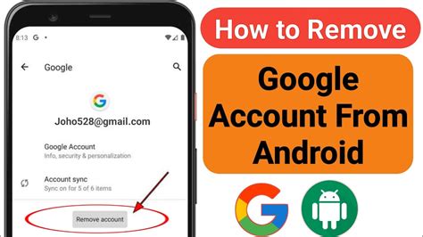 How To Remove Gmail Account From Android Phone Remove Google