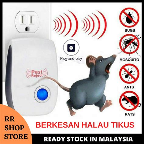 Alat Penghalau Tikus Lipas Cicak Nyamuk Ultrasonic Shopee Malaysia