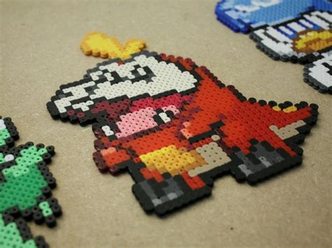 Sprigatito Fuecoco Quaxly Perler Hama Beads Pokemon Scarlet Etsy Canada