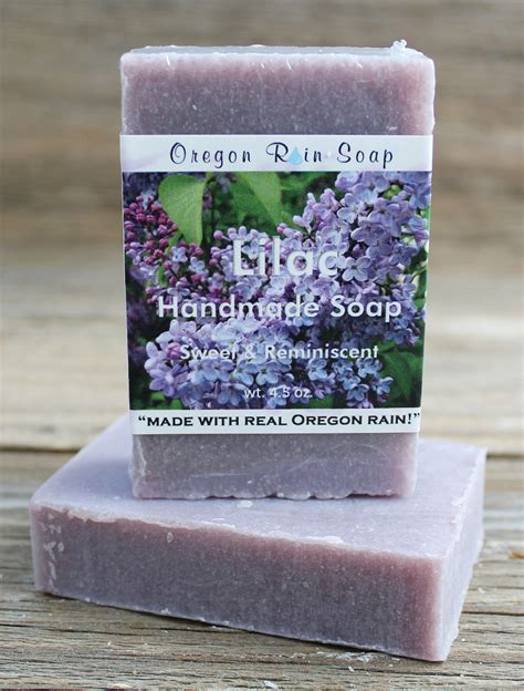 Handmade Soap Lilac Soap Oregon Rain Soap