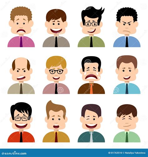 People In Emotions Stock Vector Illustration Of Expression 81763510