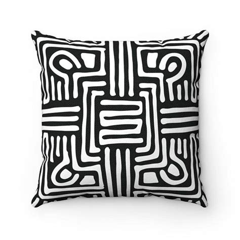 Black And White Decorative Pillow Throw Pillow Accent Pillow