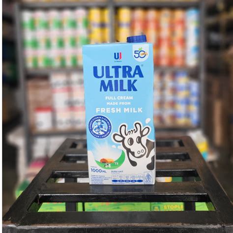 Jual Susu UHT Full Cream Ultra Milk 1 Liter Shopee Indonesia