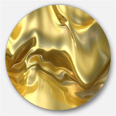 An Abstract Gold Background With Wavy Lines And Curves In The Form Of