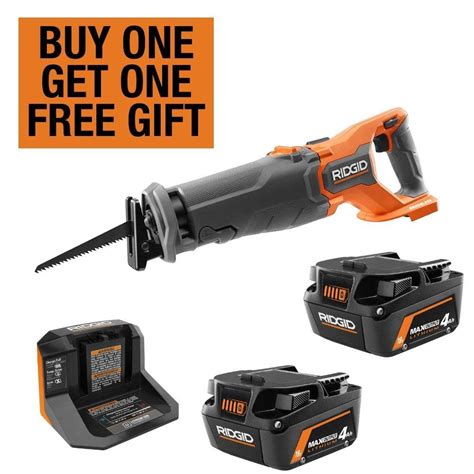 Ridgid 18v Starter Kit With 2 40 Ah Max Output Batteries And Charger With 18v Brushless