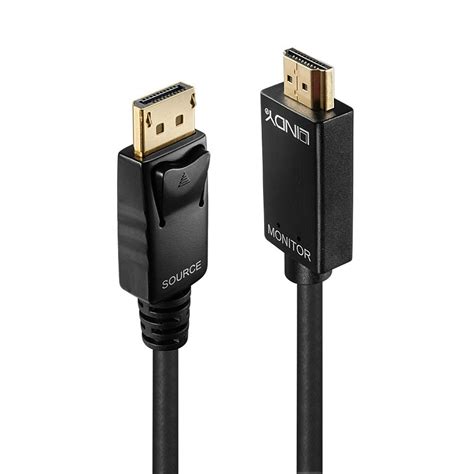 05m Active Displayport To Hdmi 4k Cable Cables And Adapters From Lindy Uk