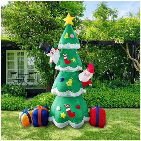 Inflatable Christmas Tree 7ft 6 Led Lighting Giant