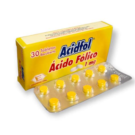 ACIDFOL 1 MG TABLETAS CJA X 30 UND Comfacol