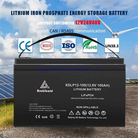 V Ah Ah Lithium Iron Battery Lifepo Deep Cycle Recycle Rv Wd