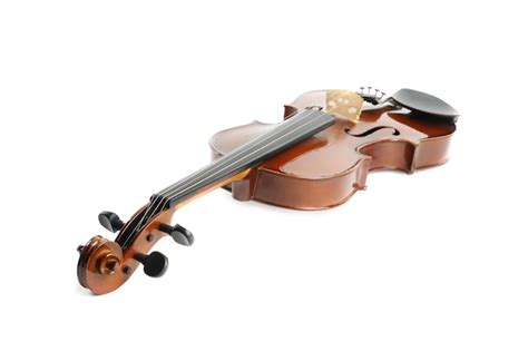 Belo Violino Cl Ssico Isolado Em Branco Instrumento Musical Foto Premium