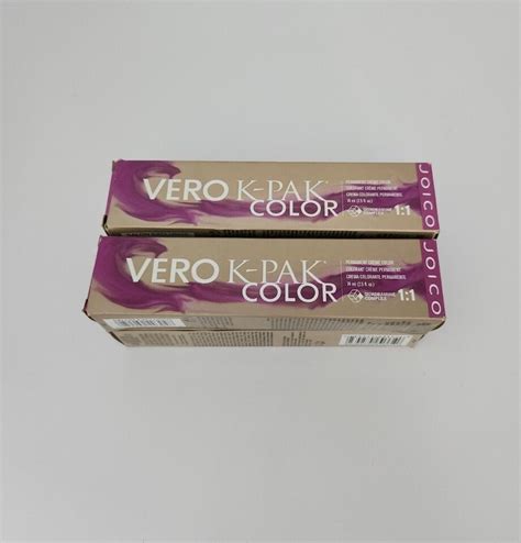 Lot Of 4 Joico Vero K Pak Permanent Cream Hair Colors Brown Blonde