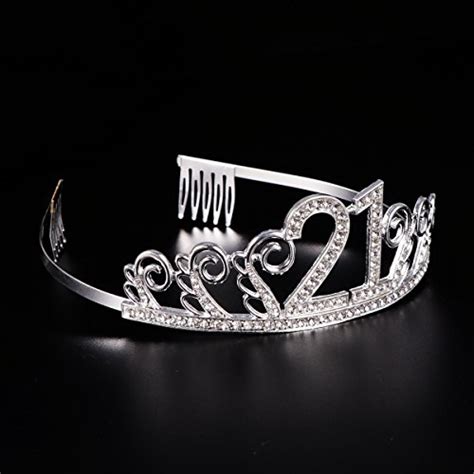 Frcolor 21st Birthday Tiara Crystal Rhinestone Women 21st Birthday