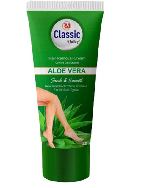 Rvj Classic Valley Aloe Vera Hair Removal Cream Tube Packaging Size