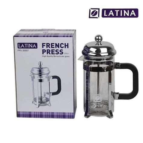 Promo Alat Kopi Latina Bernoulli French Press FPS 350ST 350 Cc Borosilicate Diskon 15 Di Seller